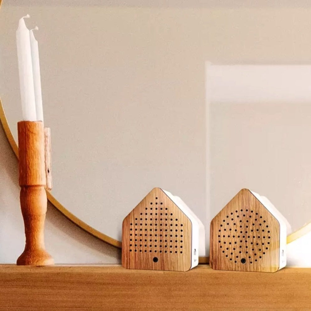 Zirpybox  Surround Sound | White & Oak