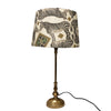 Antique Gold Oval Lamp Base + Bespoke Shade