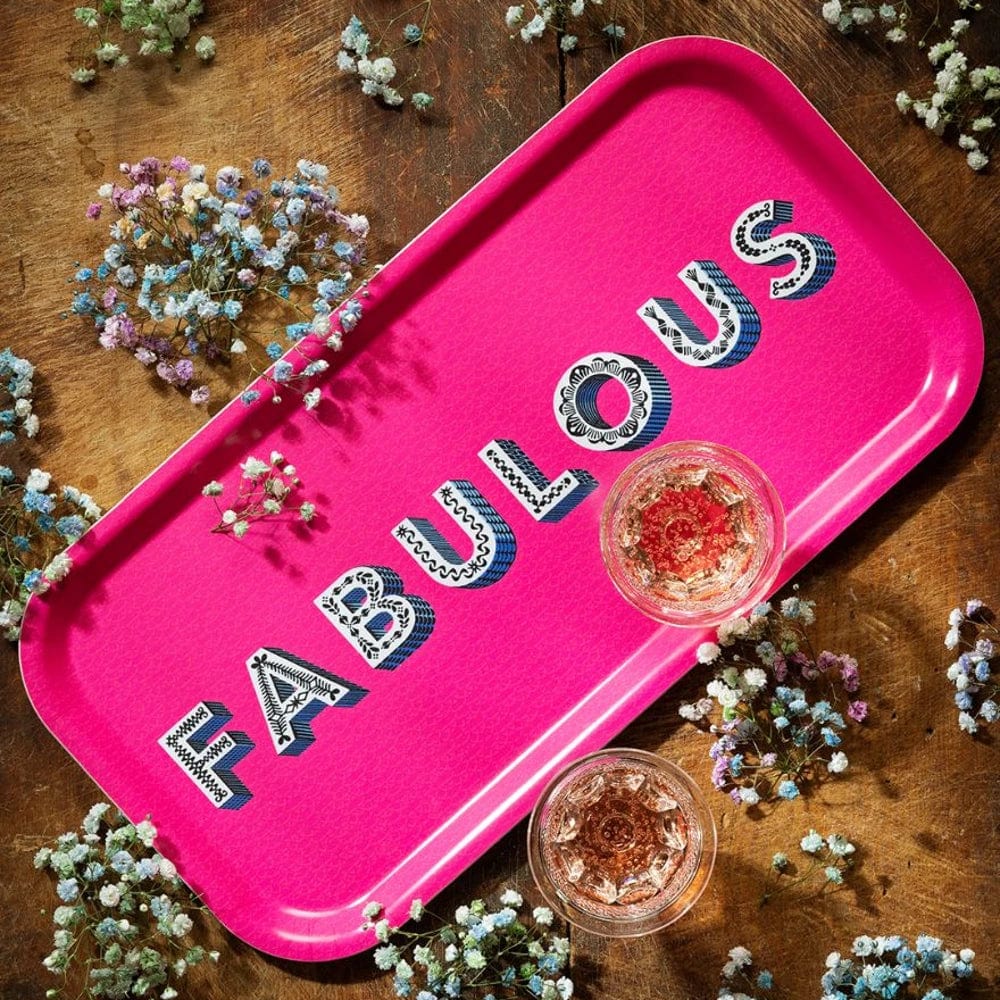 Birchwood Tray | Fabulous/Bright Pink