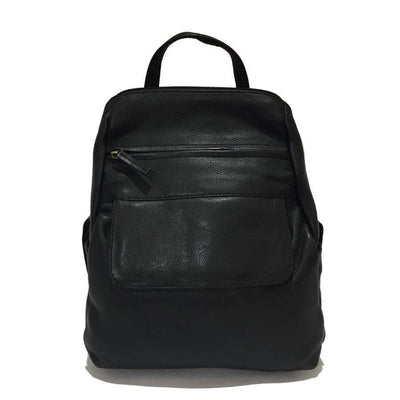 Black Iris Leather Backpack