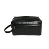 Black Tony Perotti Square Leather Travel Bag | 8146