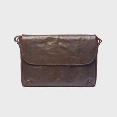 Brown Oran Leather | Asher Satchel