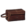Brown Tony Perotti Square Leather Travel Bag | 8146