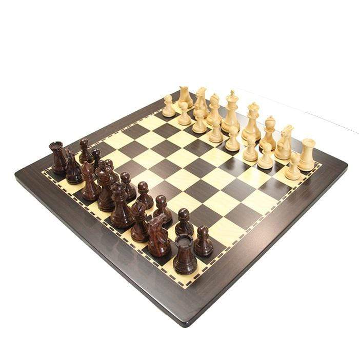 Chess Set Rosewood pieces, Ebony board