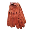 Cognac / 8.0 Italian Leather Mens Driving Gloves | 2494