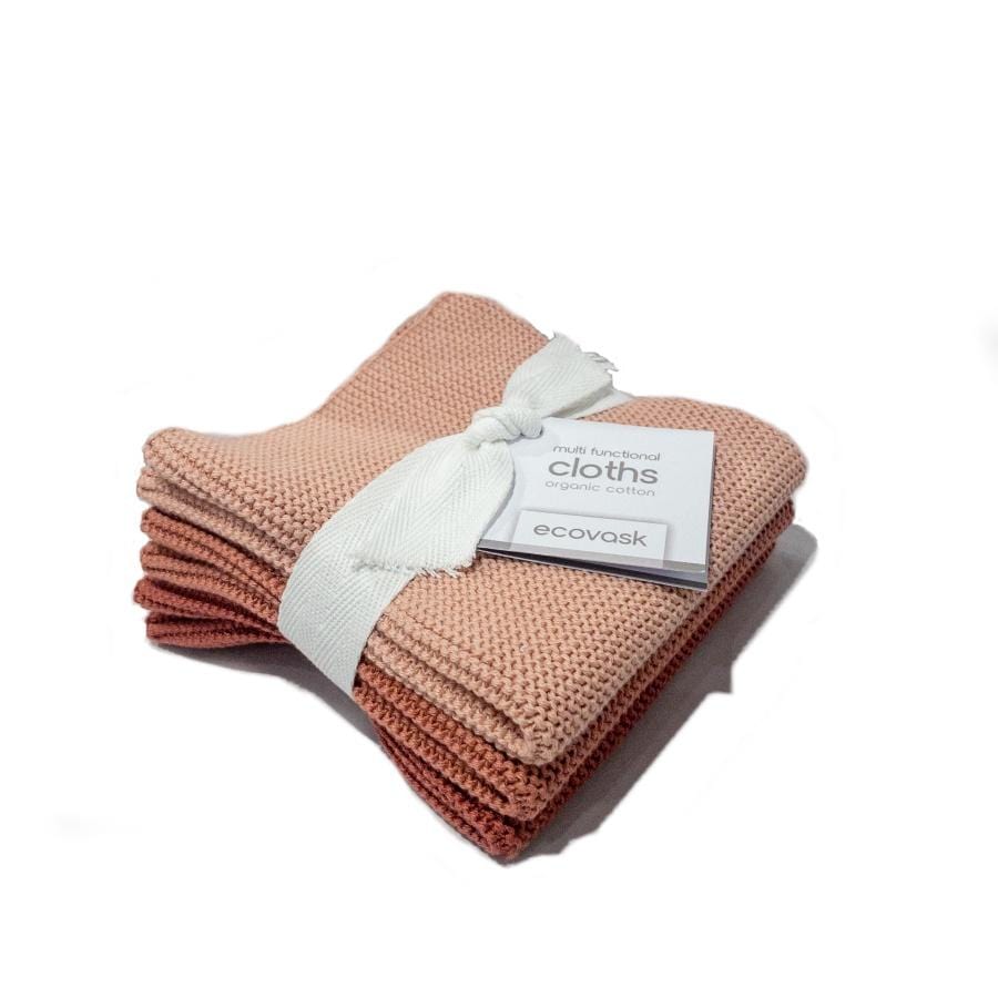 Ecovask Organic Cotton Cloth 3pk | Blush