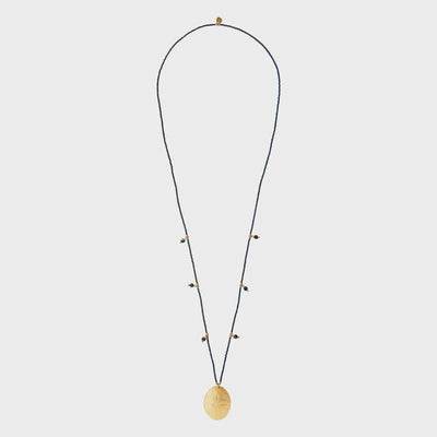 Feminine Black Onyx Gold Necklace