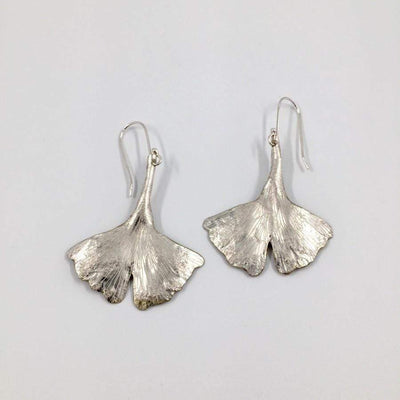 Flying Dog Earrings Small | Gingko Leaf