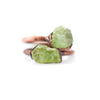 Green Peridot and Copper Ring