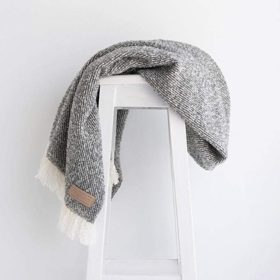 Grey Wool Twill Throw | NZ