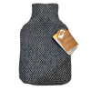 Hot Water Bottle + Wool cover | Navy check