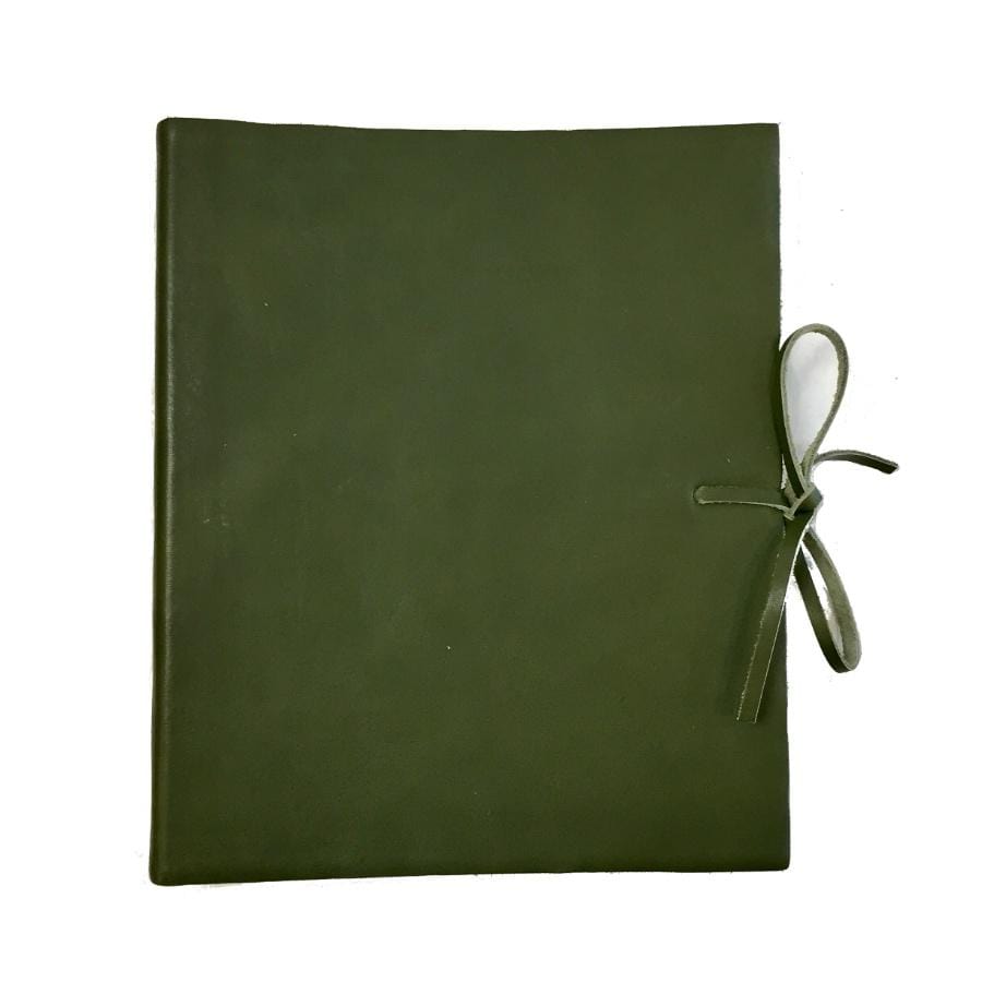Il Papiro Medium Leather Album / Green