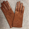 Italian Leather Wool Lined Gloves | 2362W Cognac