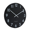 Jackson Clock Black with White Numbers
