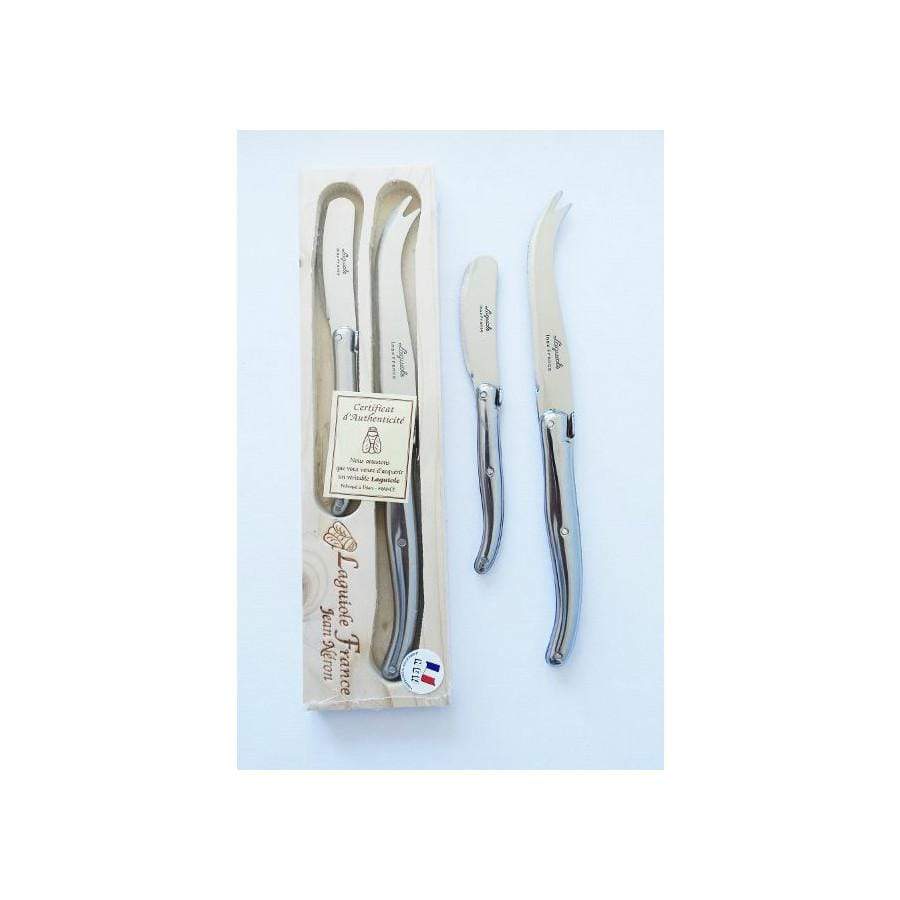 Laguiole Cheese Set - Stainless handle 2 Piece