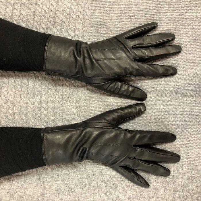 Leather Gloves 3PT Black