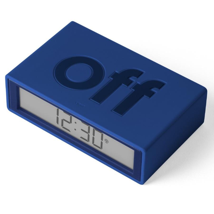 Lexon Flip Alarm Clock | Dark Blue