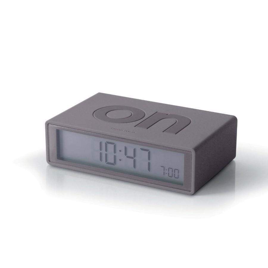 Lexon Flip Alarm Clock | Dark Grey
