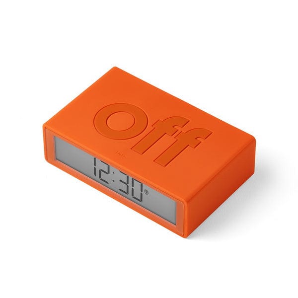 Lexon Flip Alarm Clock | Orange