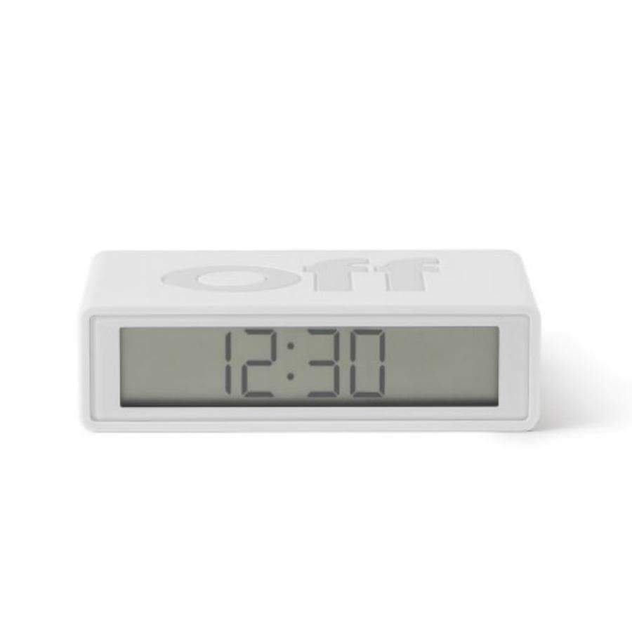 Lexon Flip Alarm Clock | White