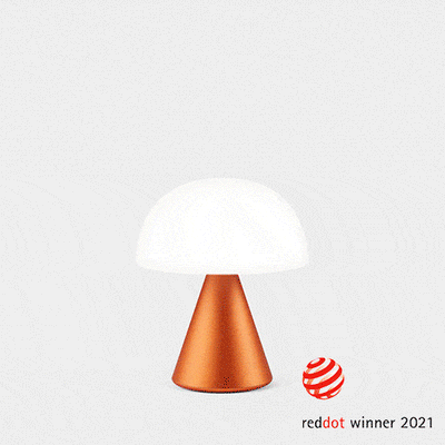 Lexon Medium Mina LED Lamp | Orange