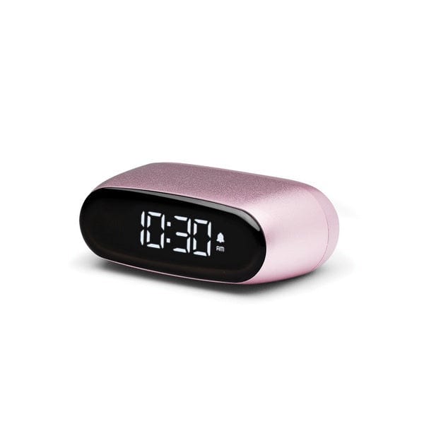 Lexon Minut Compact Alarm Clock | Light Pink