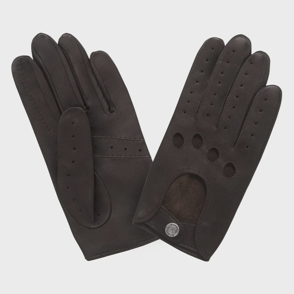 Men's Leather Driving Gloves | Choc