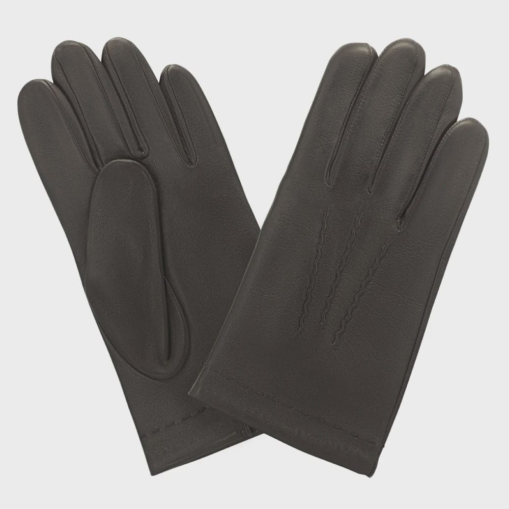 Men's Leather Gloves – Cashmere Lined | Choc