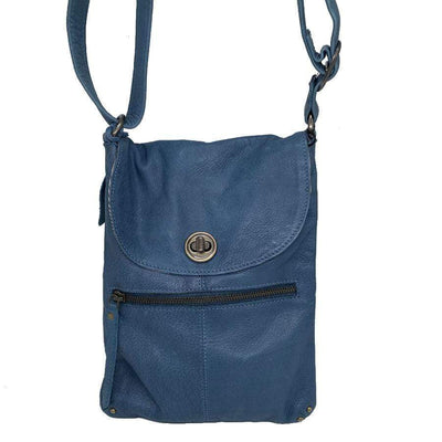 Midnight Blue Tayla Leather Handbag