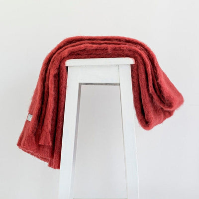 Mohair throw | Russet