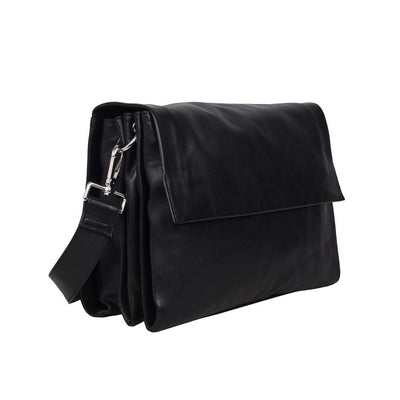 Monroe Large Leather Bag - Black