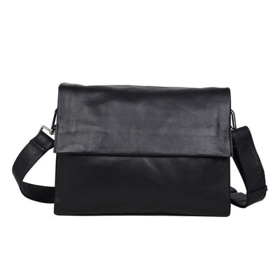 Monroe Large Leather Bag - Black