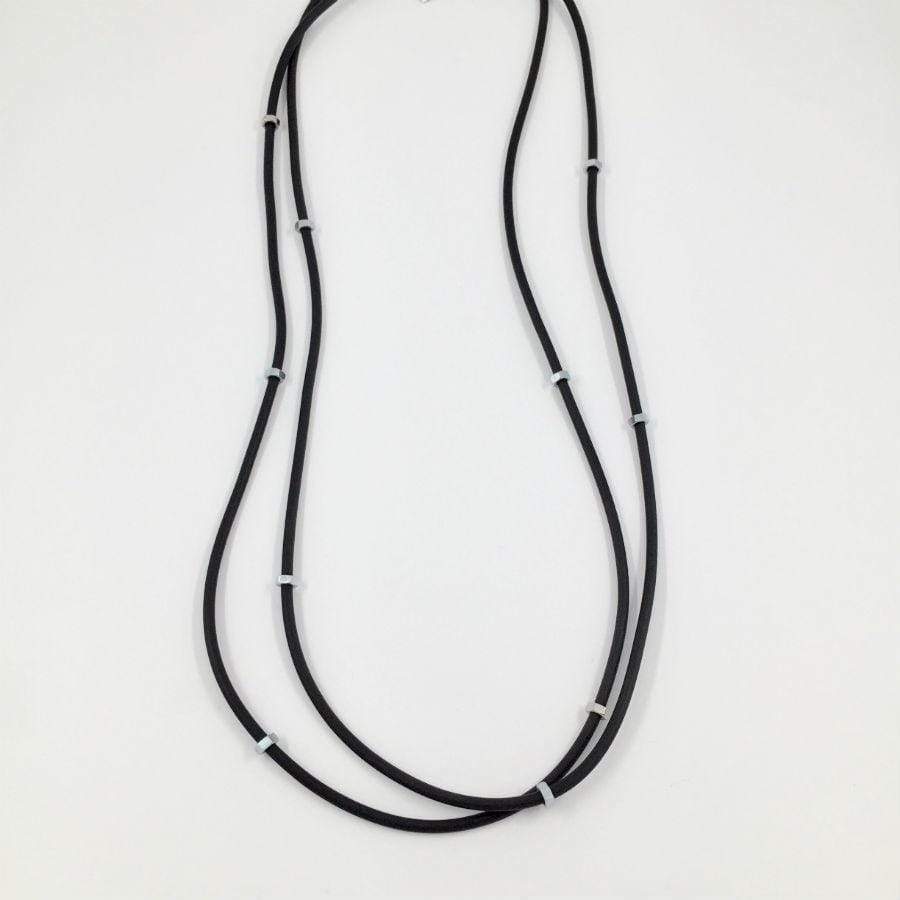 Neo Double Strand Necklace | Black