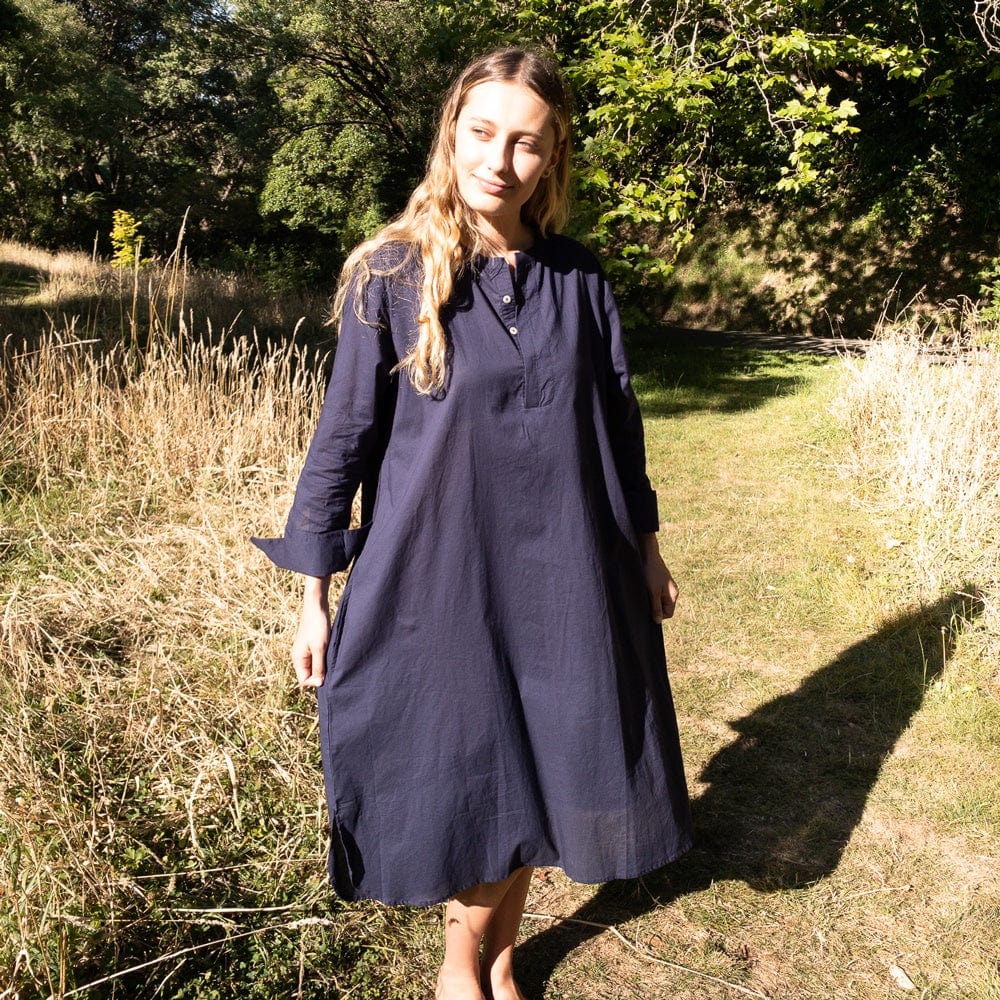 Organic Cotton Nightdress Saturday | Navy