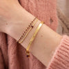 Pure Garnet Gold Bracelet