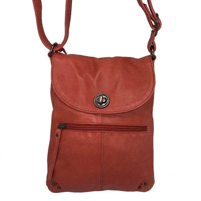 Red Tayla Leather Handbag
