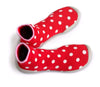 Red with white spots (Best Paris) / 26/27(17cm) Children's Slipper Socks