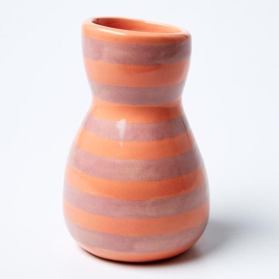 Saturday Vase | Pink Stripe