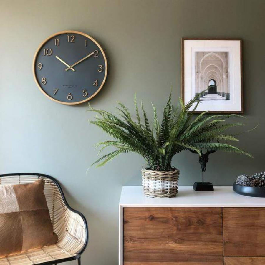 Scarlett Charcoal Wall Clock | 50cm