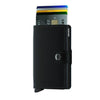 Secrid Matte Leather Mini Wallet | Black