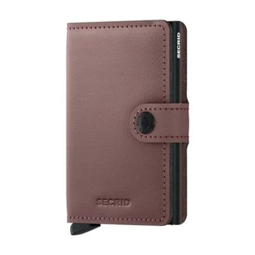 Secrid Matte Leather Mini Wallet | Rose
