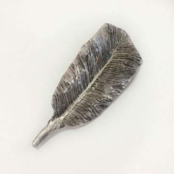 Silver Feather Brooch
