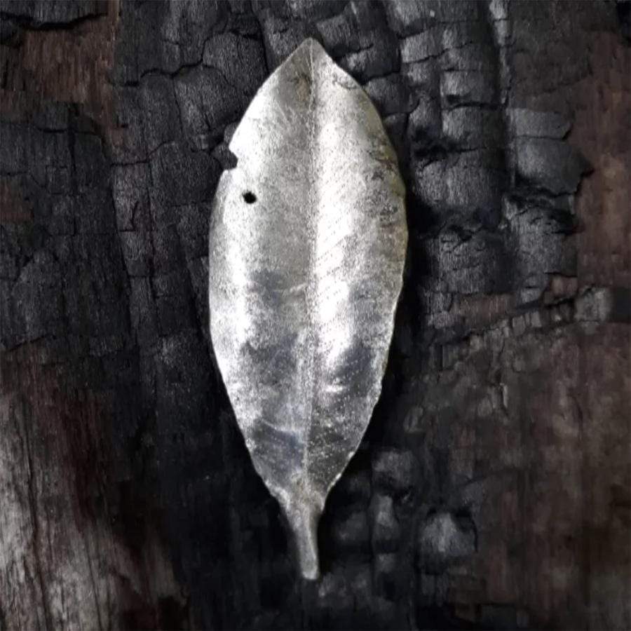 Silver Pohutukawa Brooch