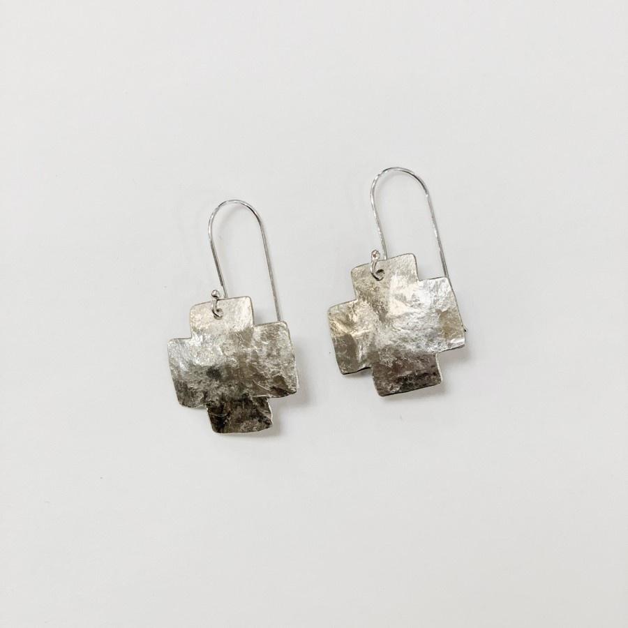 Flying Dog Earrings | Cross