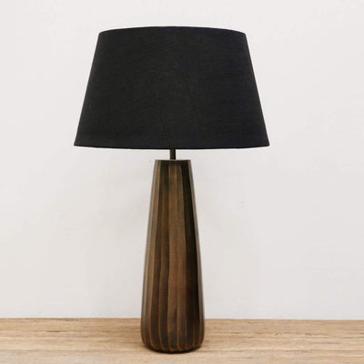 Solid Brass Lamp + Shade