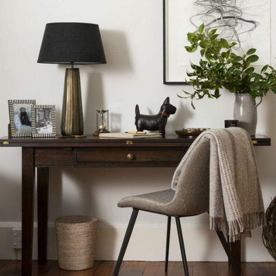 Solid Brass Lamp + Shade