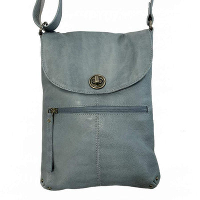 Steel Grey Tayla Leather Handbag