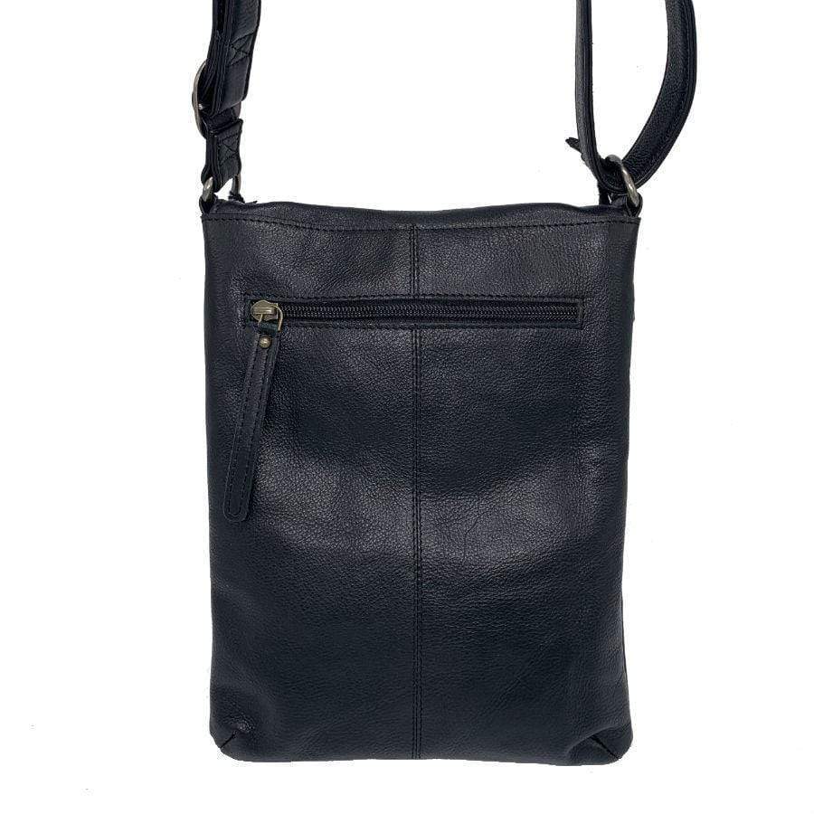 Tayla Leather Handbag Black Back