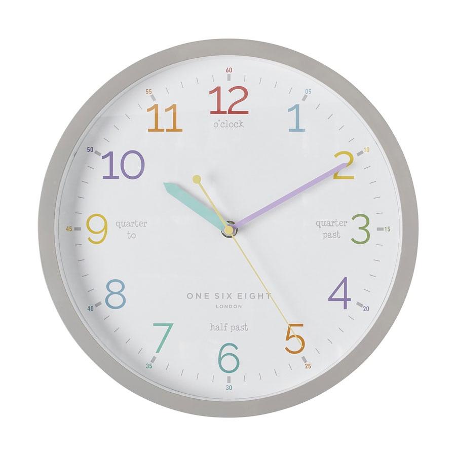 Tell the Time Clock Grey | 30cm